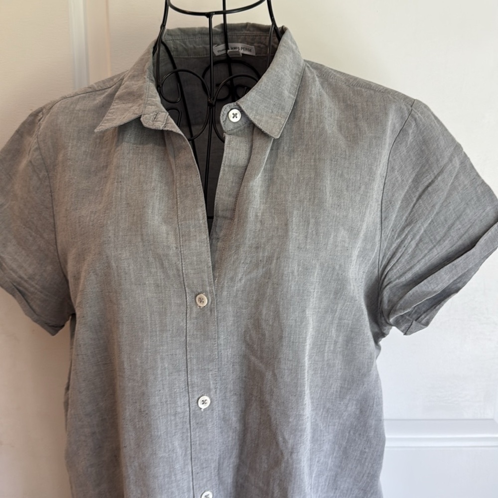 James PRESE lightweight linen shirt dress - Picture 3 of 6